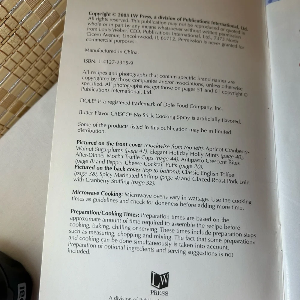 Vintage Booklet- Holiday Party Recipes